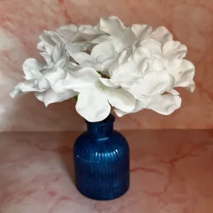 VASE BLEU EN RESINE EPOXY