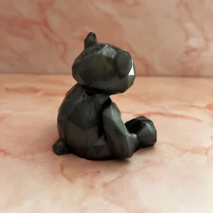 ours gris en résine époxy