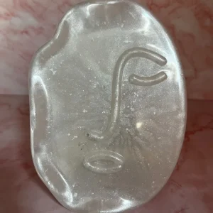 VIDE POCHE VISAGE BLANC EN RESINE EPOXY
