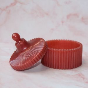 boite rouge en résine époxy