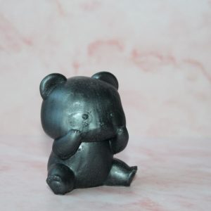 panda noir en résine époxy